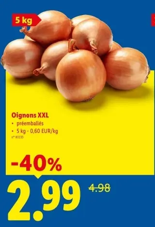 Offre: Oignons XXL
