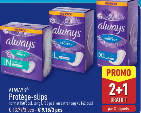 Offre: Protège-slips