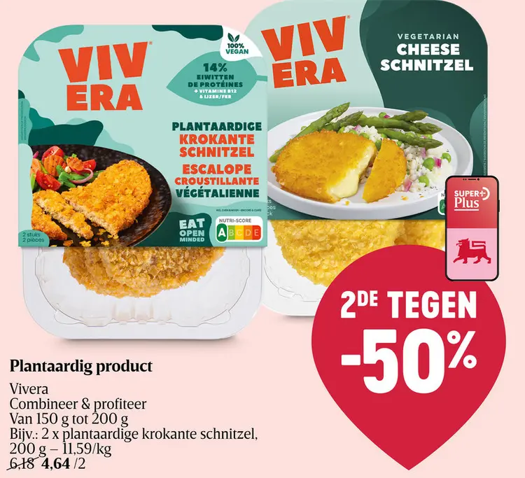 Promotie: Plantaardige krokante schnitzel