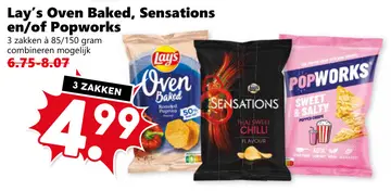Aanbieding: Lay's Oven Baked, Sensations en/of Popworks