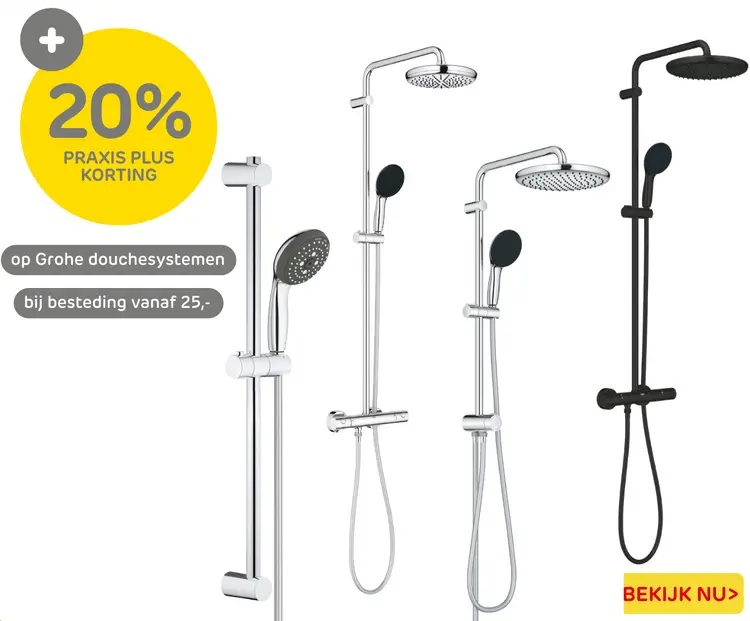 Aanbieding: Douchesystemen