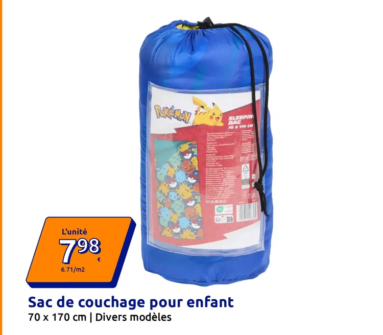 Offre: Sac de couchage pour enfant