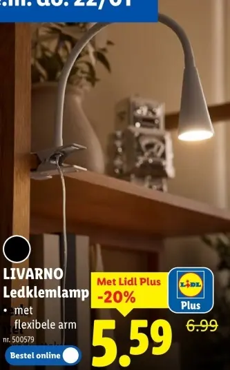 Aanbieding: Ledklemlamp