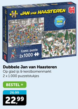 Aanbieding: Dubbele Jan van Haasteren Op glad ijs & kerst