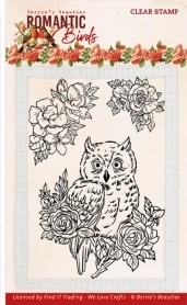 Aanbieding: Bb romantic birds clear stamps Owl
