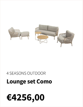 Aanbieding: Lounge set - Como - Harvest 