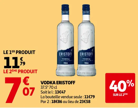 Offre: Vodka ERISTOFF