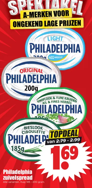 Aanbieding: Philadelphia zuivelspread