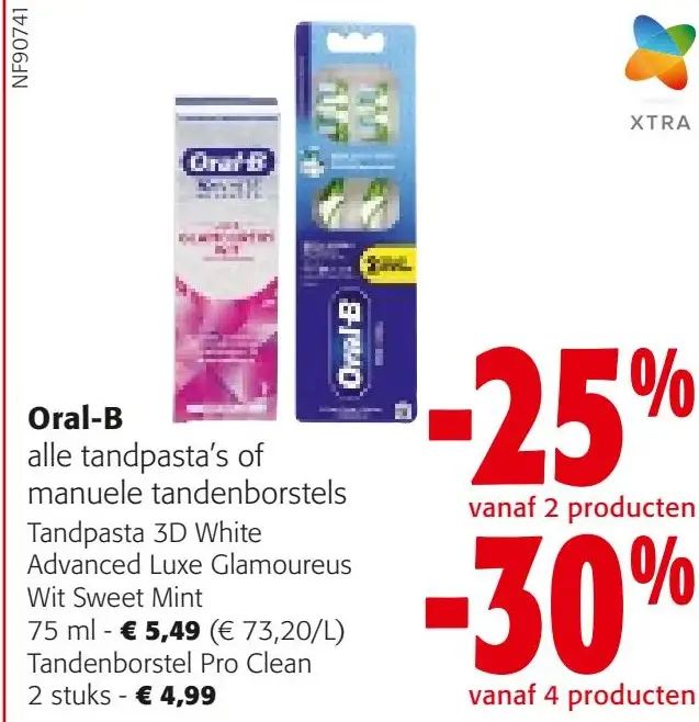 Aanbieding: alle tandpasta's of manuele tandenborstels