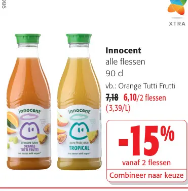 Promotie: Innocent alle flessen