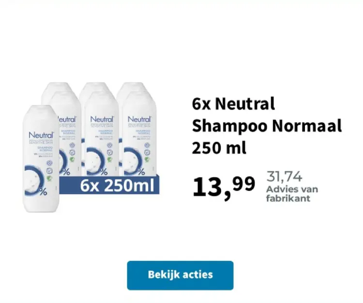 Promotie: neutral Shampoo Normaal