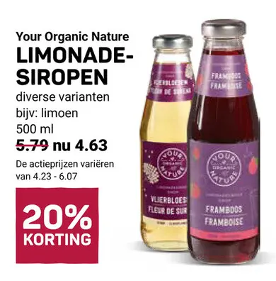 Aanbieding: Limonade-siropen