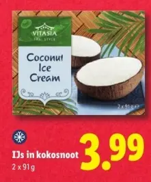 Aanbieding: IJs in kokosnoot