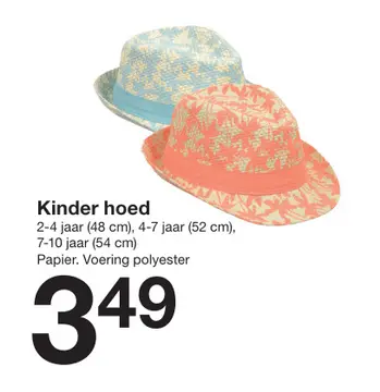 Aanbieding: Kinder hoed