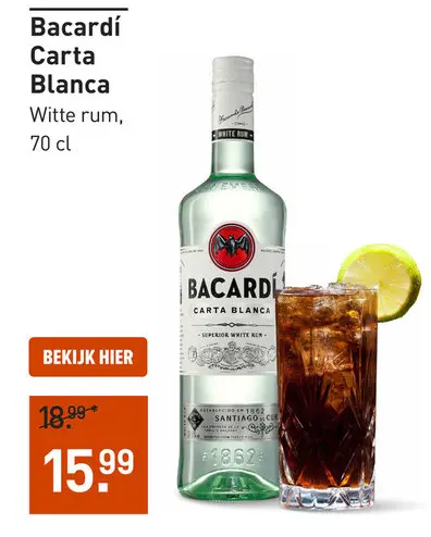 Aanbieding: Bacardí Carta Blanca