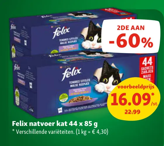 Promotie: Felix natvoer kat