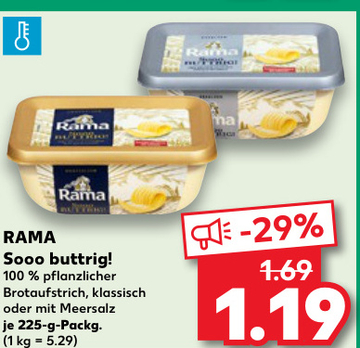 Aanbieding: RAMA Sooo buttrig!  Brotaufstrich