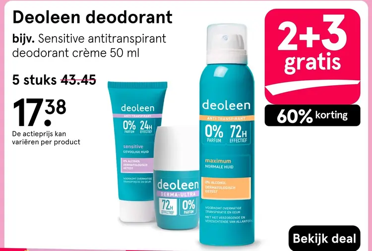 Aanbieding: Deoleen deodorant