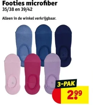 Aanbieding: Footies microfiber