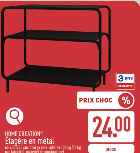 Offre: Étagère en métal