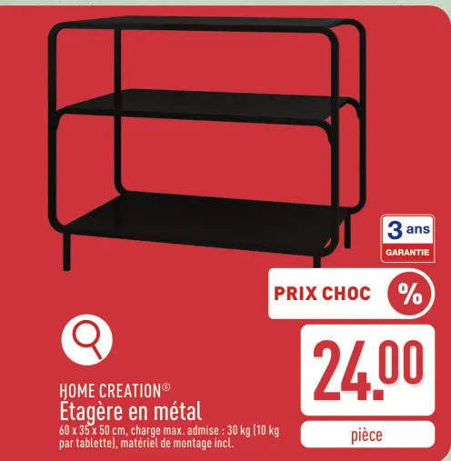 Offre: Étagère en métal
