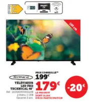 Offre: Téléviseur led fhd