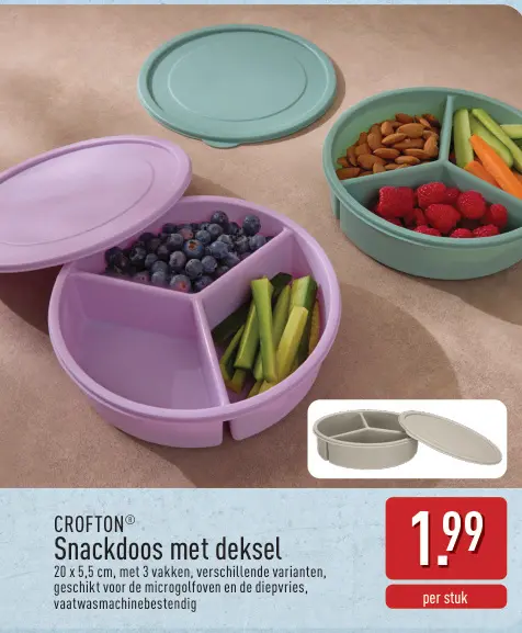 Promotie: Snackdoos met deksel