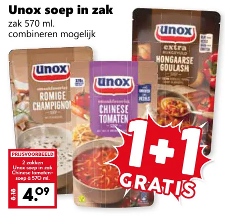 Aanbieding: Soep in zak