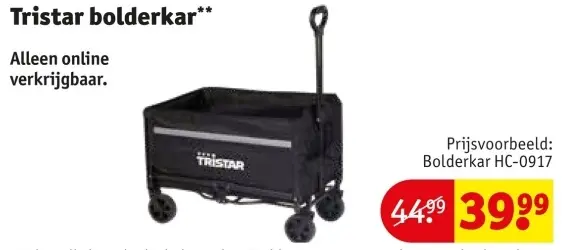 Aanbieding: Tristar bolderkar