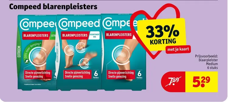Aanbieding: Compeed blarenpleisters