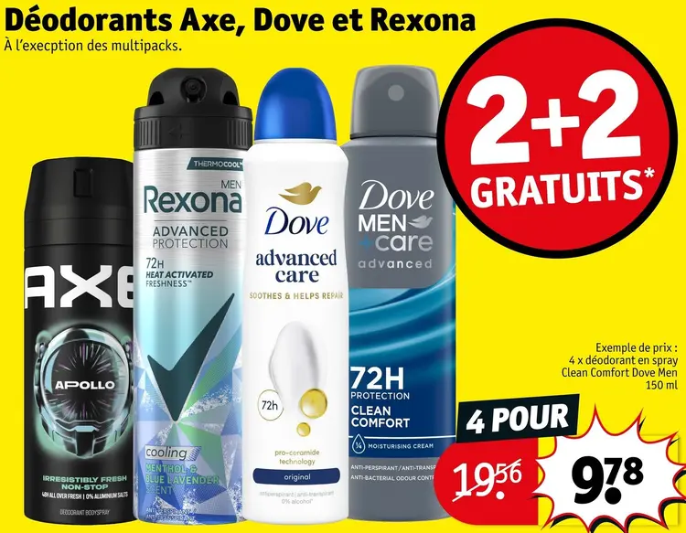 Offre: Déodorants