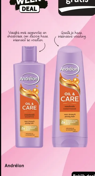 Aanbieding: Oil & Care voedende shampoo en conditioner
