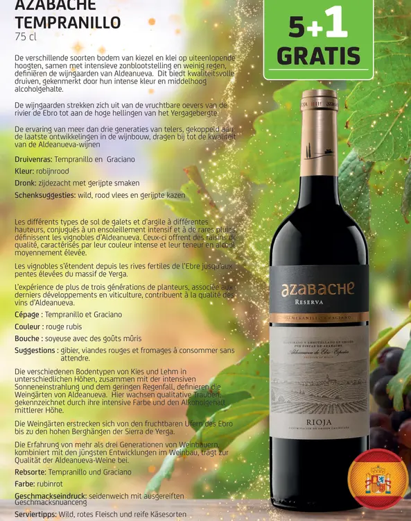 Aanbieding: Azabache tempranillo