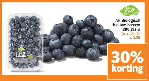 Aanbieding: Biologisch blauwe bessen 200 gram