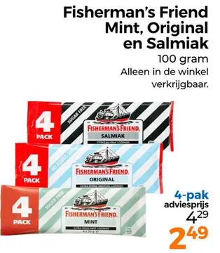 Aanbieding: Fisherman's Friend Mint, Original en Salmiak