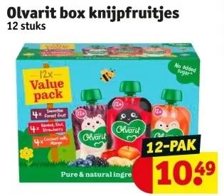 Promotie: Olvarit box knijpfruitjes