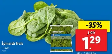 Offre: Épinards frais