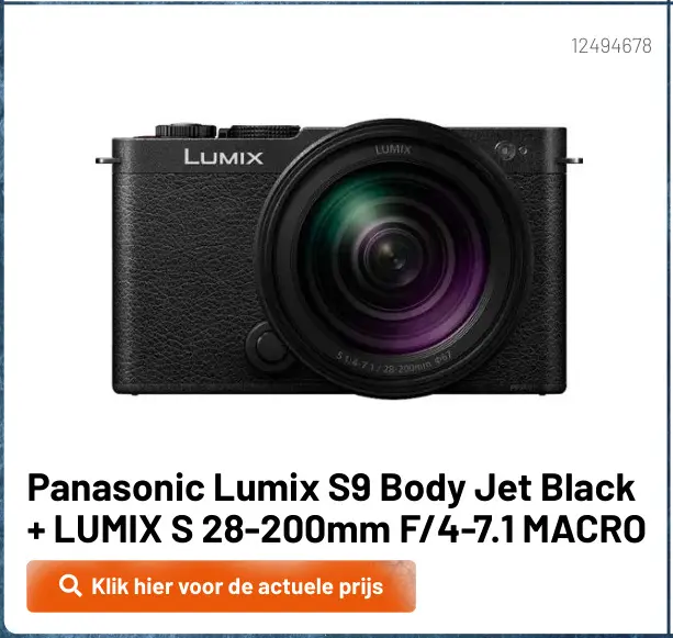 Aanbieding: Lumix S9 Body Jet Black + LUMIX S 28-200mm