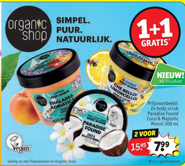 Promotie: Body scrub Paradise Found Coco & Majestic Monoi