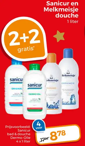 Aanbieding: Sanicur en Melkmeisje douche