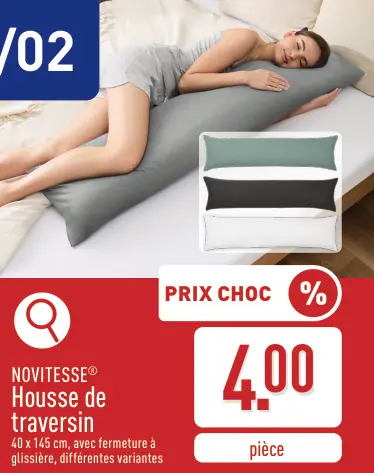 Offre: Housse de traversin