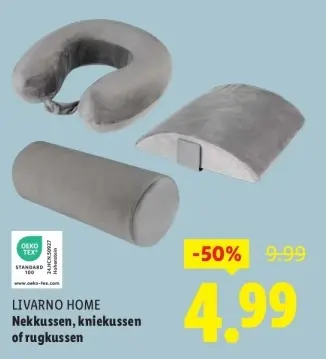 Aanbieding: Nekkussen, kniekussen of rugkussen