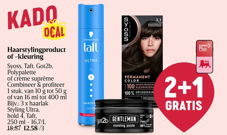 Promotie: Haarstylingproduct of -kleuring