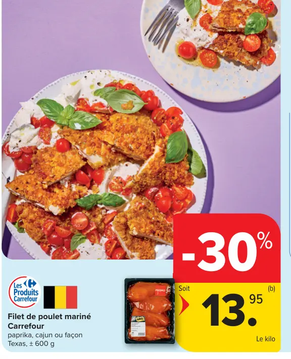 Offre: Filet de poulet mariné