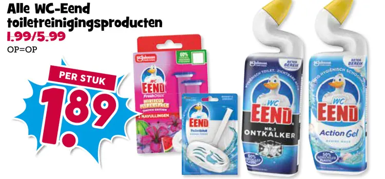 Aanbieding: WC-Eend toiletreinigingsproducten
