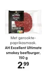 Aanbieding: AH Excellent Ultimate smokey beefburger