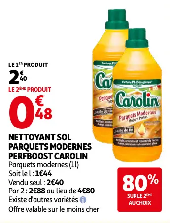 Offre: Nettoyant sol parquets modernes
