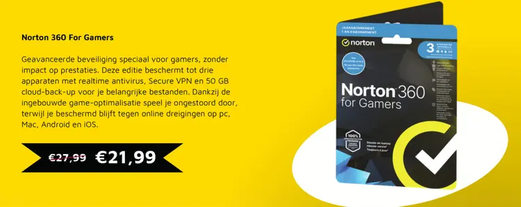 Aanbieding: Norton 360 For Gamers