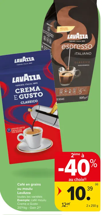 Offre: Café en grains ou moulu