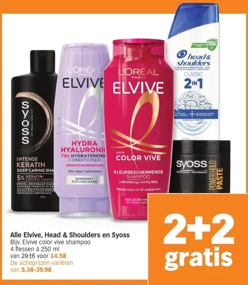 Aanbieding: Elvive, Head & Shoulders en Syoss